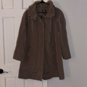 Spring Coat with hood and large pockets by Gallery NY Size Small